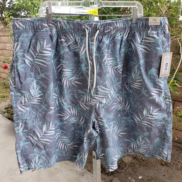$119 NEW both Men 2XB Caribbean elastic waist swim trunks shorts mesh lining - Picture 8 of 14